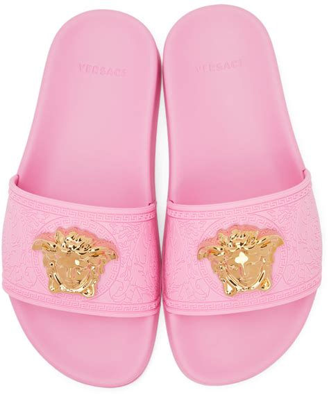 versace slides pink